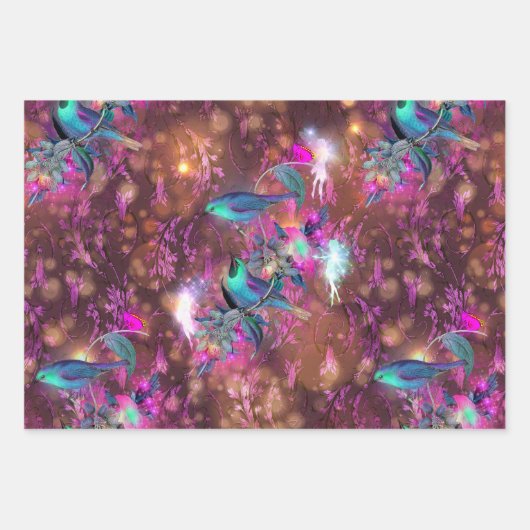 Eine Märchen im Design der Gartenreihe 1 Geschenkpapier Set (Vorderseite 2)