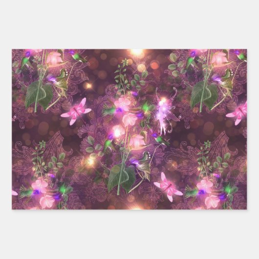 Eine Märchen im Design der Gartenreihe 1 Geschenkpapier Set (Vorderseite)