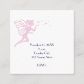 Eine Märchen-Tale-Twin-Babydusche Begleitkarte (Rückseite)