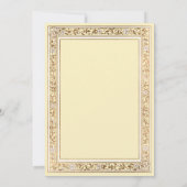 Eine Märchengelbe Babydusche Einladung (Rückseite)