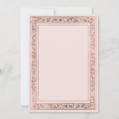 Eine Märchenhafte Rose Gold Baby Dusche Einladung (Rückseite)