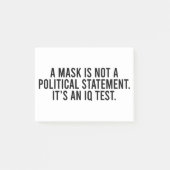 Eine Maske ist keine politische Aussage Post-it Klebezettel (Vorderseite)