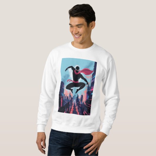 Eine maskierte Ninja Sweatshirt (Vorne ganz)
