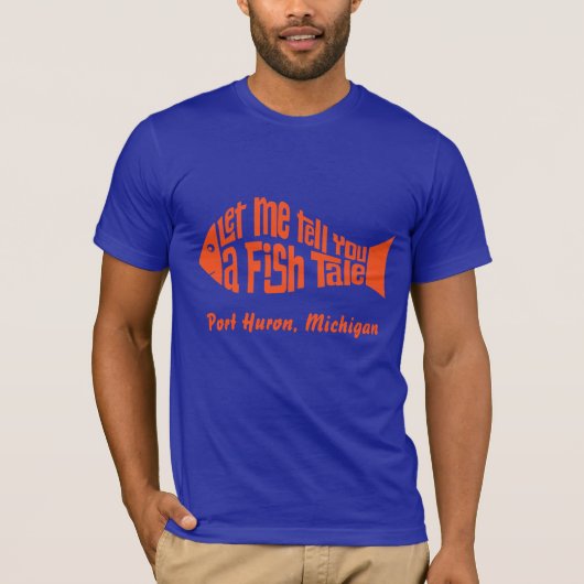 Eine maßgeschneiderte Fischgeschichte T-Shirt (Vorderseite)