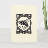 Eine massive monströse Fliege Karte (Rückseite)