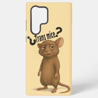 Eine Maus, die durch eine dumme Aussage verwirrt i Samsung Galaxy Hülle