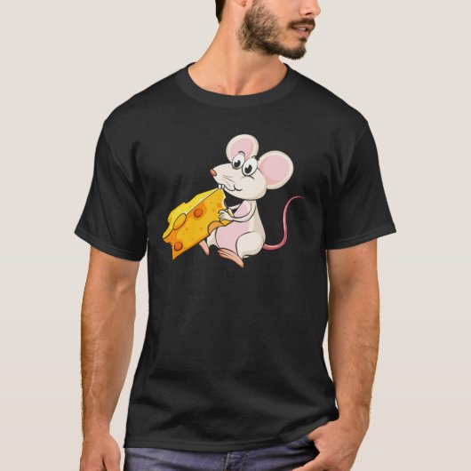 Eine Maus, die Käse isst T-Shirt (Vorderseite)