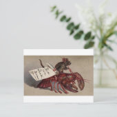 Eine Maus und sein Hummer Postkarte (Stehend Vorderseite)