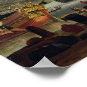 Eine mediterrane Hafenlandschaft Poster (Ecke)