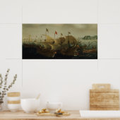 Eine Meeresaktion, möglicherweise die Schlacht von Poster (Küche)