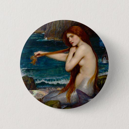 Eine Meerjungfrau, ca. 1900 von John Waterhouse Button (Vorderseite)