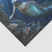 Eine Meerjungfrau im Tiefseegebiet Seidenpapier (Ausschnitt)