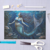 Eine Meerjungfrau im Tiefseegebiet Seidenpapier (Handwerk)