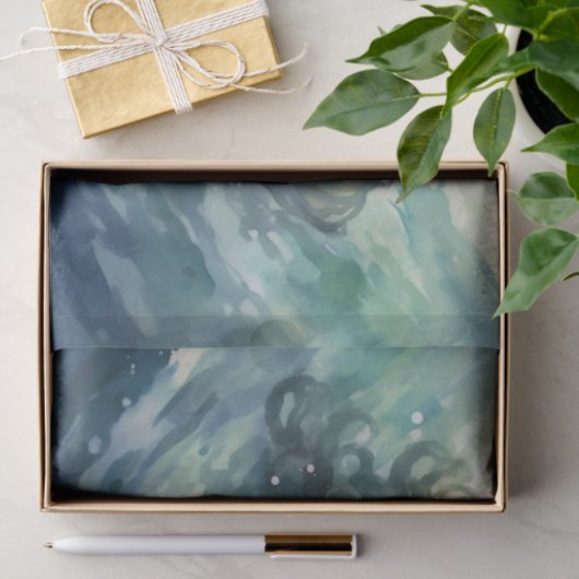 Eine Meerjungfrau im wirbelnden Meer Seidenpapier (Geschenk)