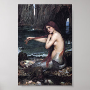 Eine Meerjungfrau John William Waterhouse Mytholog Poster