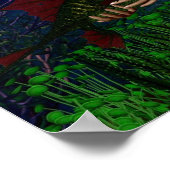 Eine Meerjungfrau und ihr Fisch Poster (Ecke)