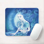 Eine Meerjungfrau und ihr Seepferd Mousepad (Mit Mouse)