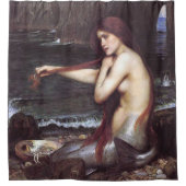 Eine Meerjungfrau von J W Waterhouse, 1901 Duschvorhang (Vorderseite)