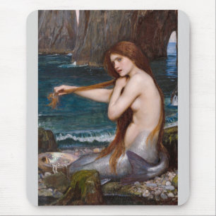 Eine Meerjungfrau von John William Waterhouse 1900 Mousepad