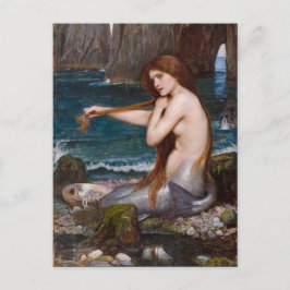 Eine Meerjungfrau von John William Waterhouse 1900 Postkarte