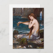 Eine Meerjungfrau von John William Waterhouse 1900 Postkarte (Vorne/Hinten)