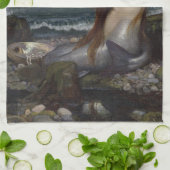Eine Meerjungfrau von John William Waterhouse Handtuch (Gefaltet)