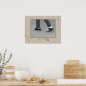 ... eine Meile an meinen Schuhen Poster (Küche)