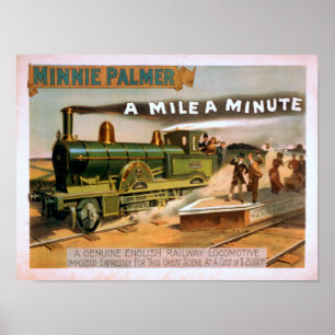 "Eine Meile ein winziges" großes sich Poster