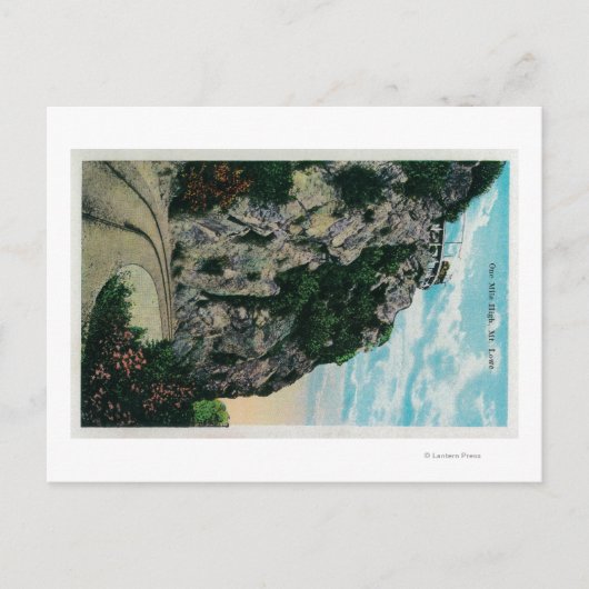 Eine Meile hoch, am Berg LoweMt. Lowe, CA Postkarte (Vorderseite)