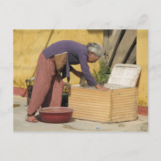 Eine Melange von Farben Postkarte