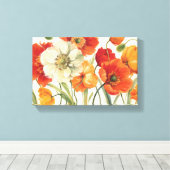 Eine Melodie der Poppies Leinwanddruck (Insitu (Holzboden))