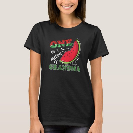 Eine Melone Oma Wassermelone T-Shirt (Vorderseite)