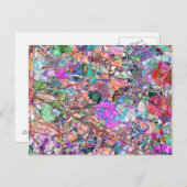 Eine Menge Abstrakter Postkarte (Vorne/Hinten)