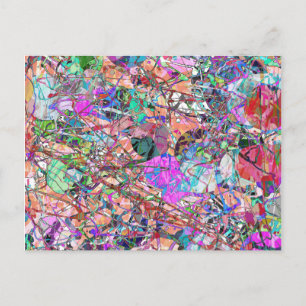 Eine Menge Abstrakter Postkarte