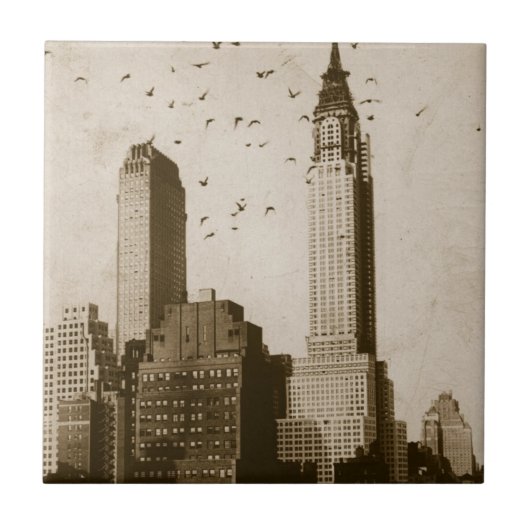 Eine Menge des Vogelfliegens Fliese (Vorderseite)