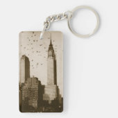 Eine Menge des Vogelfliegens Schlüsselanhänger (Rückseite)