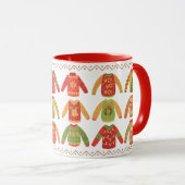 Eine Menge hässlicher Sweaters Weihnachts-Tasse Tasse (VorderseiteRechts)