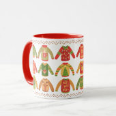 Eine Menge hässlicher Sweaters Weihnachts-Tasse Tasse (Vorderseite Links)