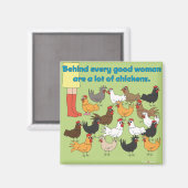 Eine Menge Hühnermagnet Magnet (Vorderseite/Rückseite)