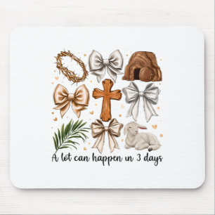 Eine Menge kann in 3 Tagen Osterbow Christlich je Mousepad