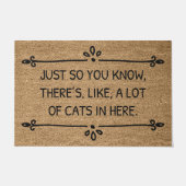 Eine Menge Katzen hier drin Fußmatte (Vorderseite)