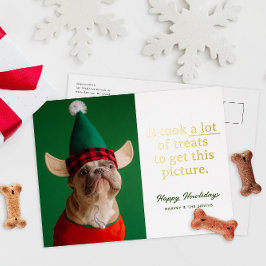 Eine Menge Leckereien Happy Howlidays Funny Pet Folien Feiertagspostkarte