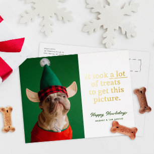 Eine Menge Leckereien Happy Howlidays Funny Pet Folien Feiertagspostkarte