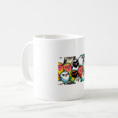 Eine Menge Lovebirds Kaffeetasse (Vorderseite Links)