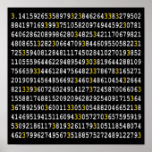 Eine Menge Pi Yellow 3 Poster (Vorne)