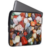 eine Menge schön gefärbter Steine Laptopschutzhülle (Vorne Rechts)