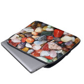 eine Menge schön gefärbter Steine Laptopschutzhülle (Vorne Knopf)