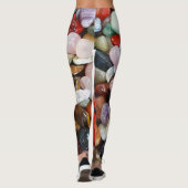 eine Menge schön gefärbter Steine Leggings (Rückseite)