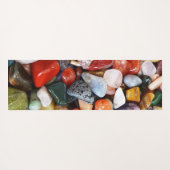 eine Menge schön gefärbter Steine Yogamatte (Rückseite (Horizontal))