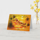 Eine Menge Weihnachtswünsche aus Florida Karte (Gelbe Blume)